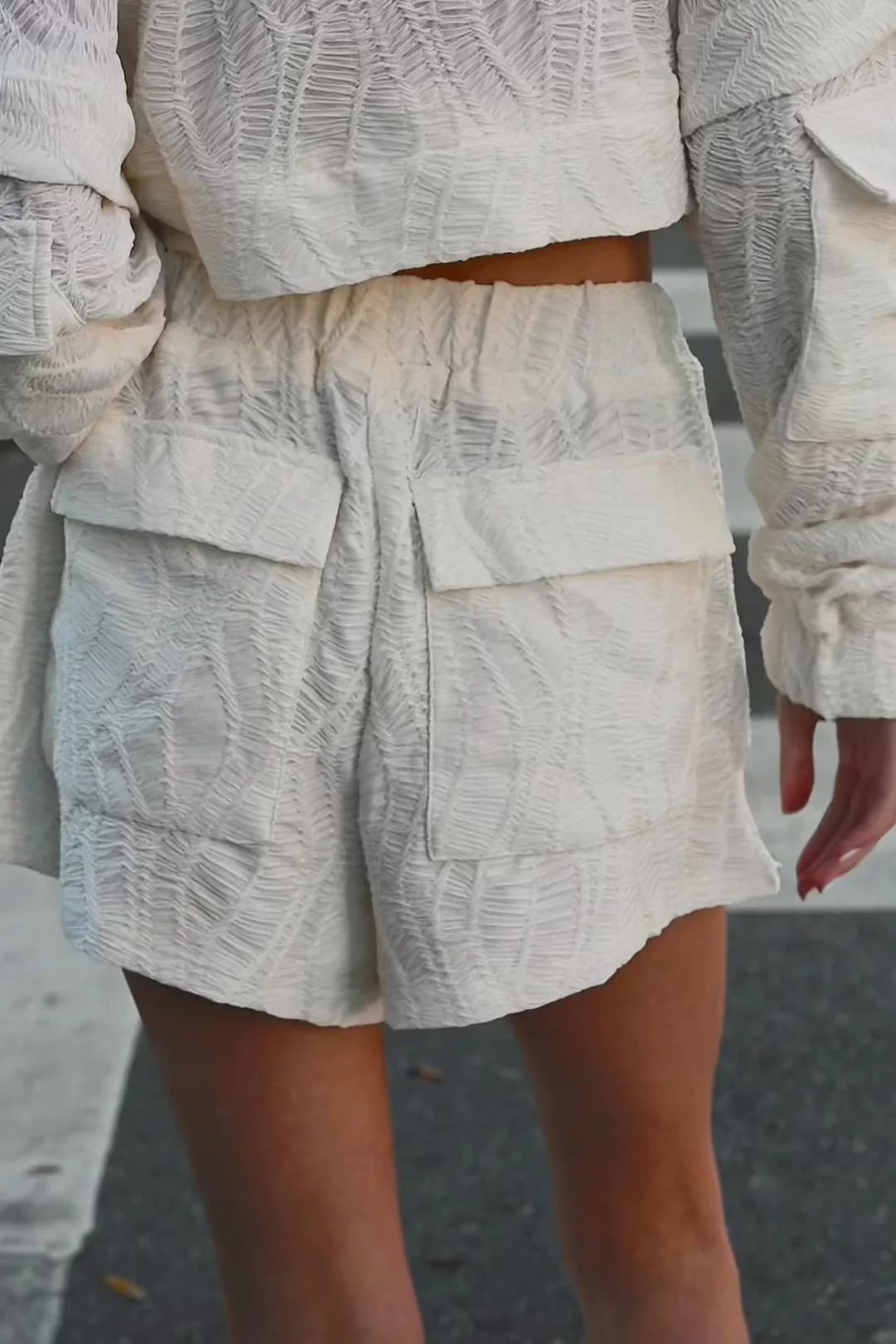 Jan Textured Shorts | YLLW The Label