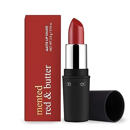 Velvet Red Matte Lipstick, Red and Butter, Vegan, Paraben-Free, Cruelty-Free - Mented Cosmetics | Amazon (US)