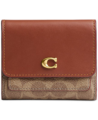 COACH Mila Signature Canvas Flap Wallet  - Macy's | Macy's