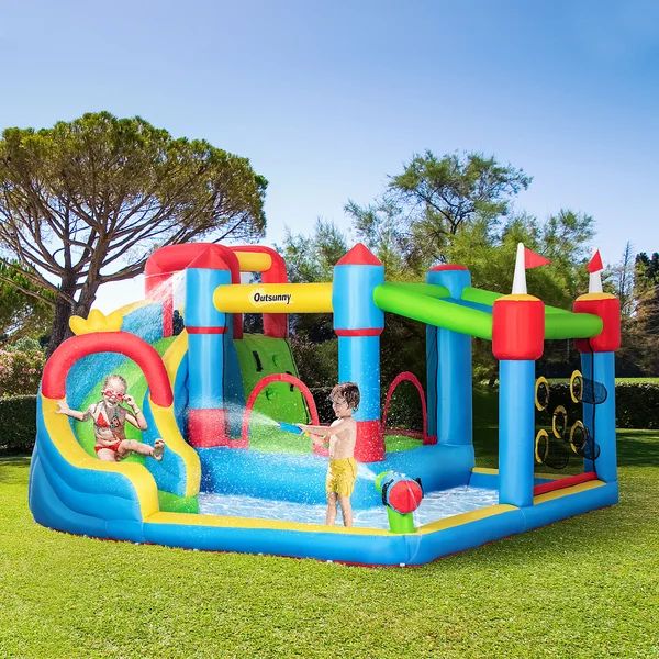 13' x 10' Bounce House with Water Slide | Wayfair North America