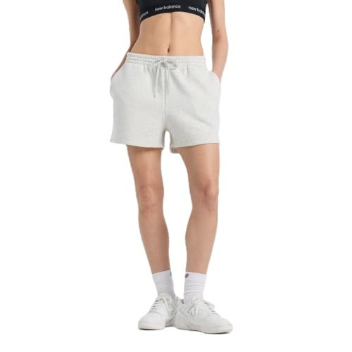 New Balance Women's Sport Essentials Fleece Short, Ash Heather, Small | Amazon (US)