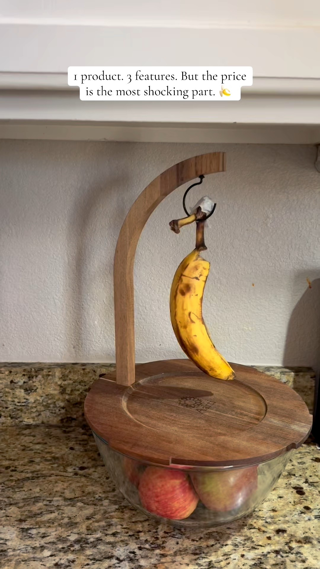 Keep your bananas from bruising and your fruit looking fresh with this stylish glass bowl and acacia lid. Perfect for a neat, organized kitchen that makes healthy snacking effortless.

#kitchenorganization #fruitbowl #countertopstyle #healthysnacking #homeessentials

#LTKValentine #LTKNYFW #LTKdayinmylife