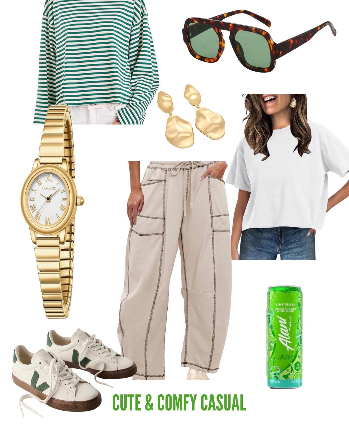 Comfy and casual weekend vibes ☘️💚 

#LTKootd