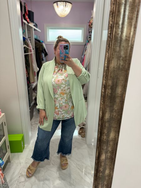 Happy Thursday! This blazer is a favorite of mine and I love all the ways you can style it! Pair it with a floral top + jeans for an elevated casual look! 

#LTKPlusSize #LTKFindsUnder50 #LTKStyleTip
