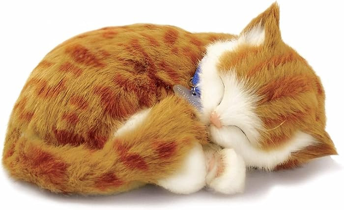 Perfect Petzzz - Original Petzzz Orange Tabby Cat, Realistic Lifelike Stuffed Interactive Pet Toy, Companion Pet with 100% Handcrafted Synthetic Fur | Amazon (US)