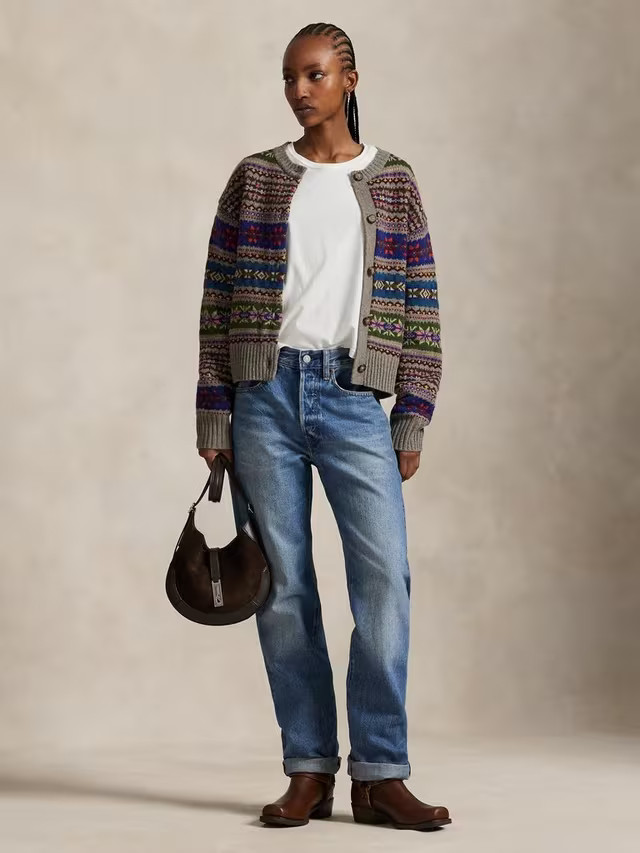 Polo Ralph Lauren Fair Isle Buttoned Cardigan, Multi | John Lewis (UK)