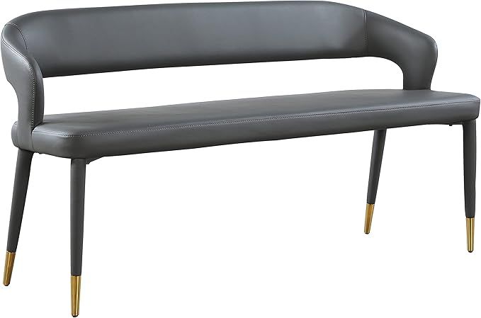 Meridian Furniture Destiny Collection Modern | Contemporary Upholstered Rounded Back Bench, 58.5"... | Amazon (US)