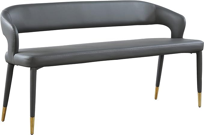 Meridian Furniture Destiny Collection Modern | Contemporary Upholstered Rounded Back Bench, 58.5"... | Amazon (US)