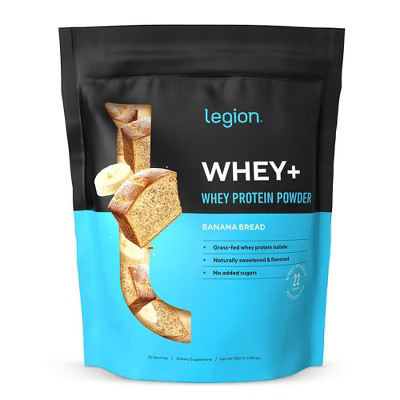 Whey+ Natural Whey Protein Powder - Banana Bread - 30 Servings | Target
