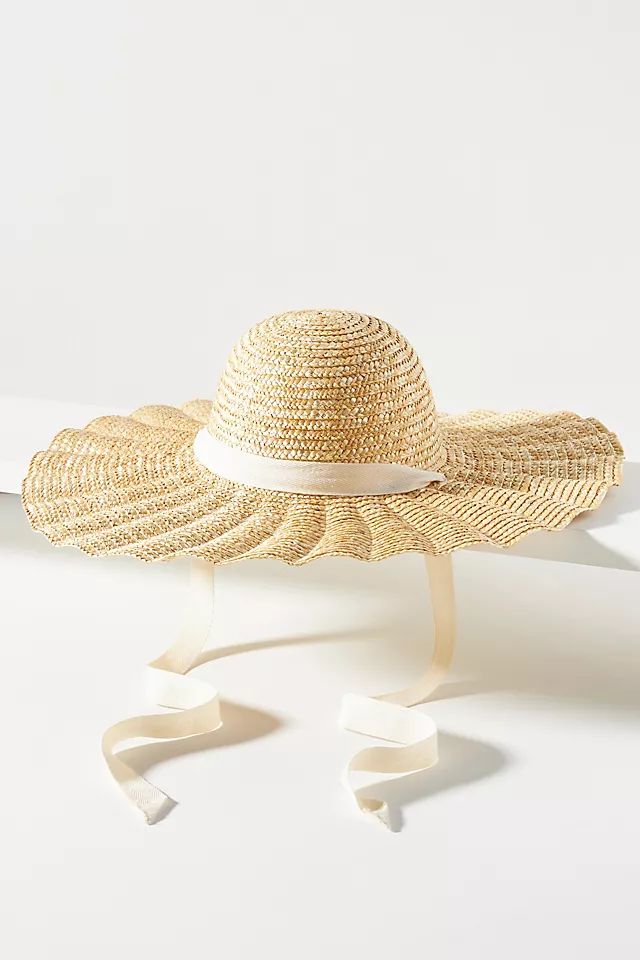 Scalloped Straw Dolce Hat | Anthropologie (US)