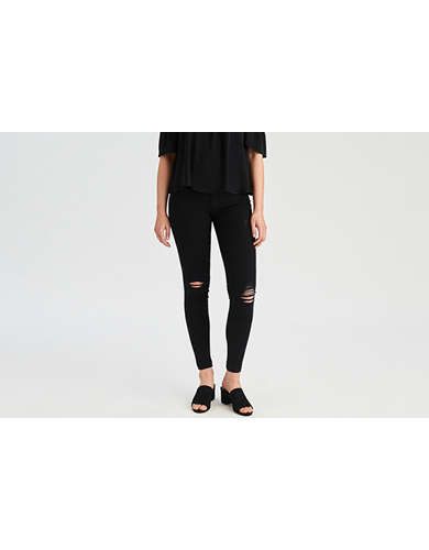 AEO Denim X Jegging, Black | American Eagle Outfitters (US & CA)