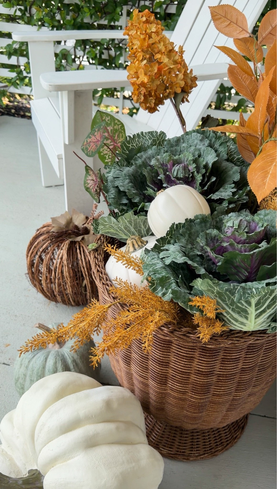 Fall planters and faux flowers I’m going to add mums next month 🍂

#LTKSeasonal #LTKHome