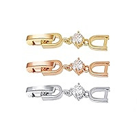 MEEDOZ Necklace Bracelet Extenders, 3pcs White Gold/Gold/Rose Gold Plated Crystal Rhinestone Foldove | Amazon (US)