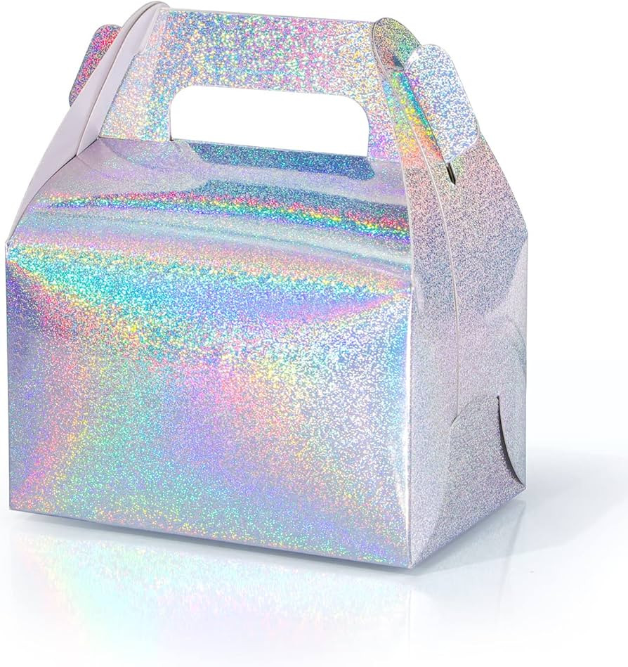 SZYCHEN 10 pcs/holographic gift box cake candy biscuit packaging portable carton for wedding and ... | Amazon (US)