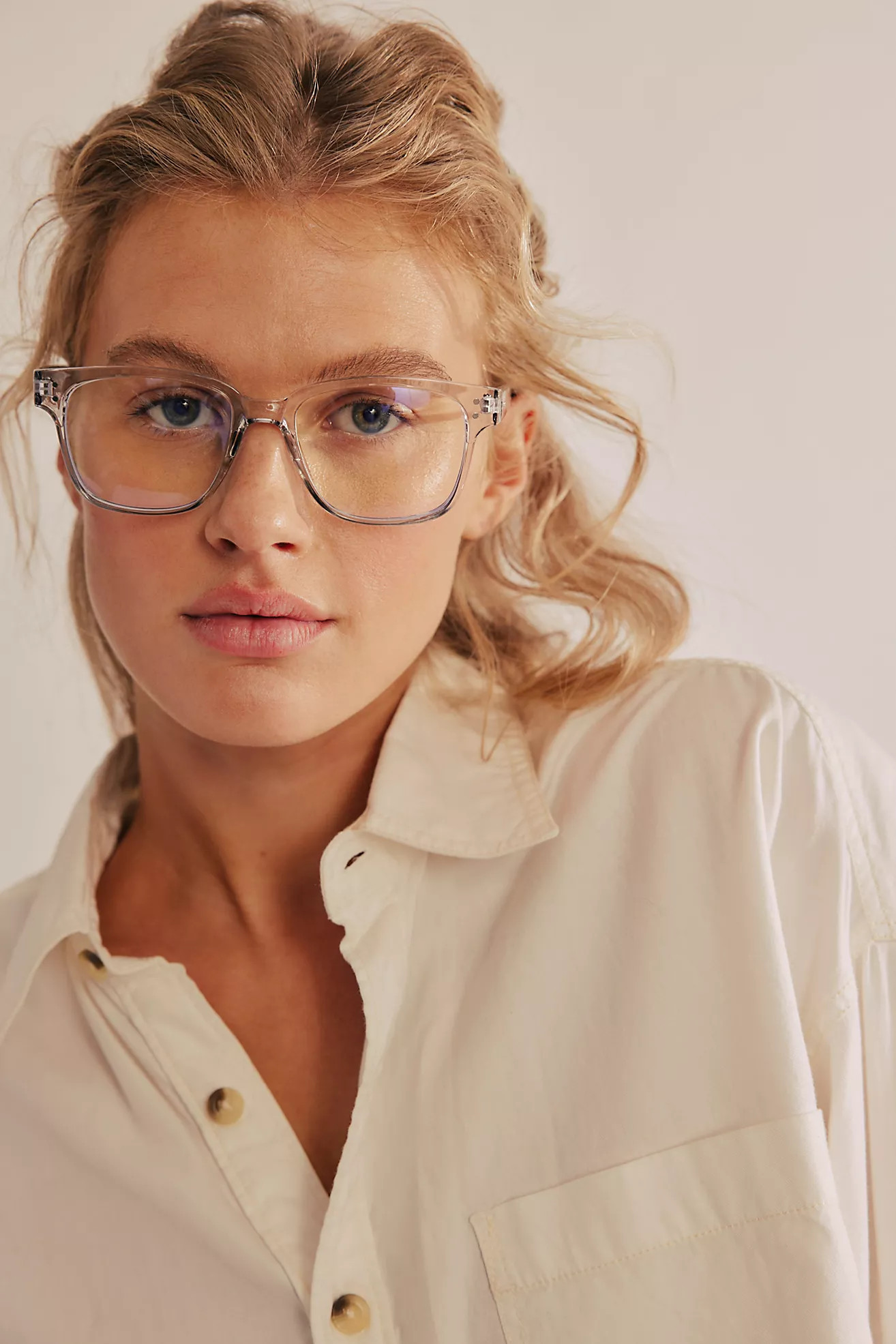 Farris Blue-Light Square Glasses | Free People (Global - UK&FR Excluded)