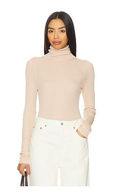 Enza Costa Layering Turtleneck Sweater in Jute from Revolve.com | Revolve Clothing (Global)