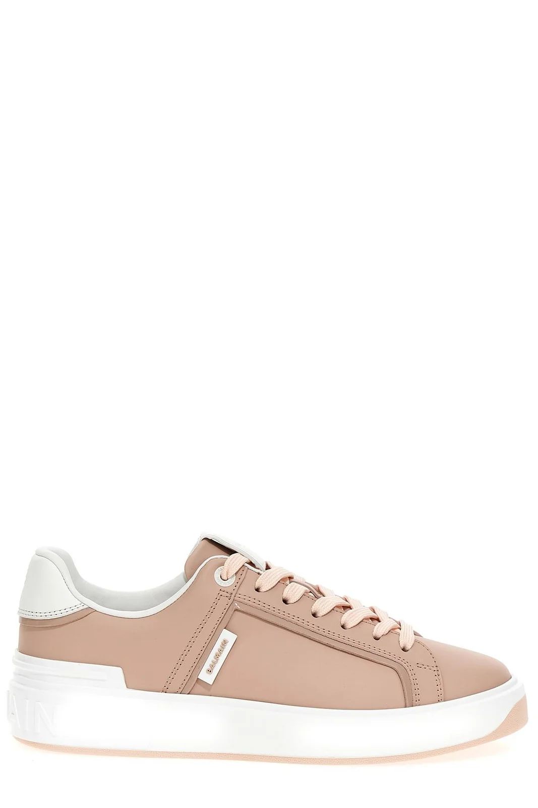 Balmain B-Court Lace-Up Sneakers | Cettire Global