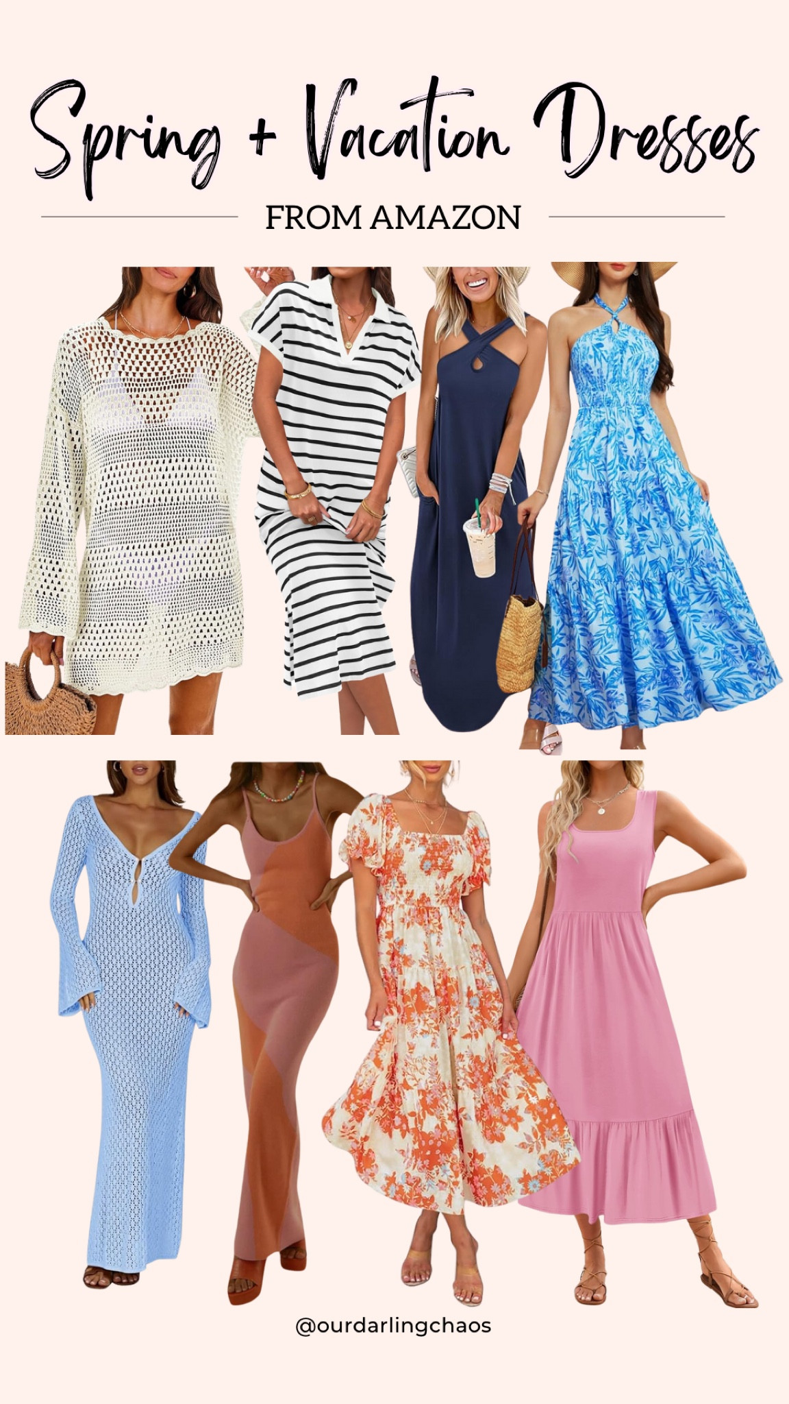 Spring + vacation dresses🫶🏼👗

Spring dress, vacation dress, affordable dresses, dresses for moms, mom dresses🩷

#LTKVideo #LTKFindsUnder50 #LTKStyleTip
