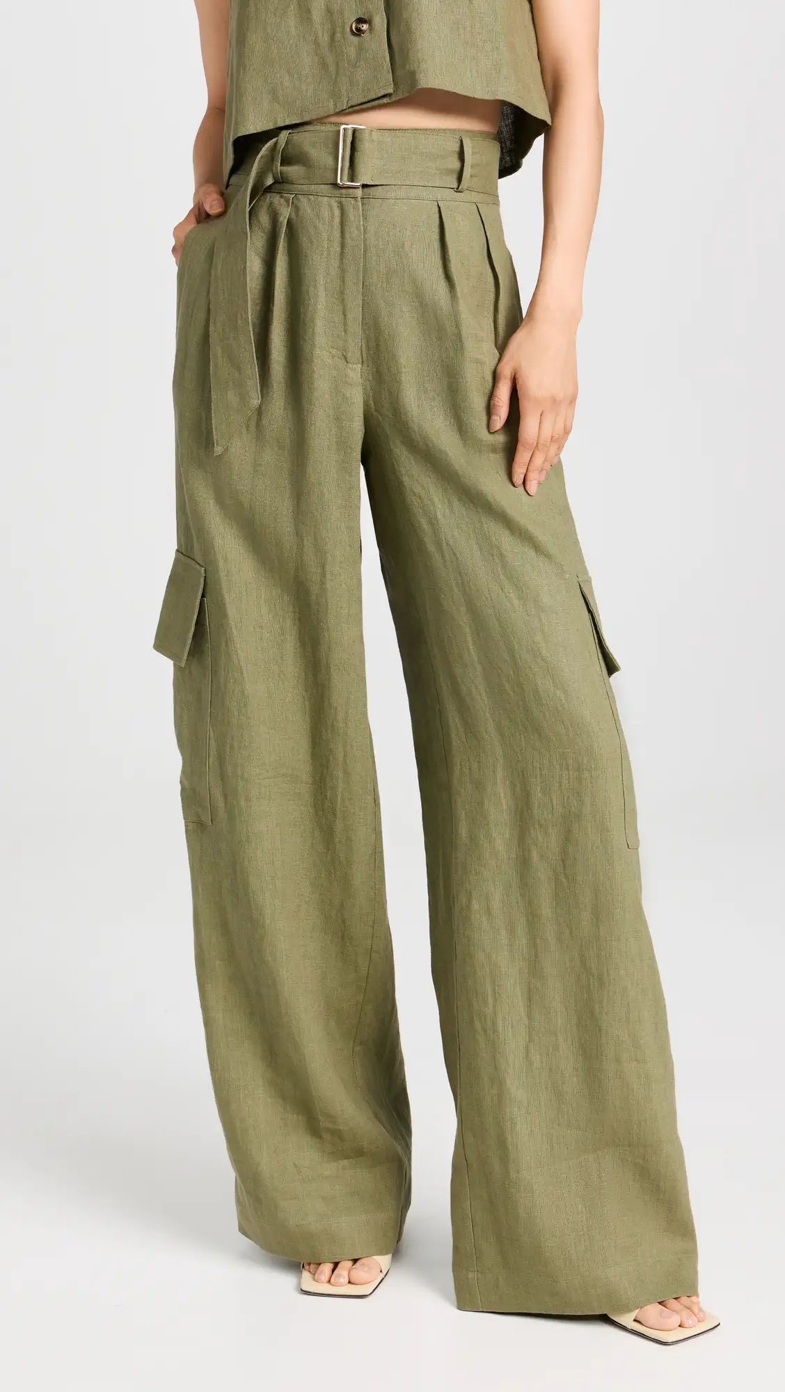HEVRON Maggie Linen Pants | Shopbop | Shopbop