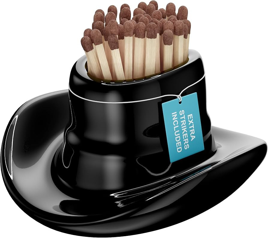 KAZZU Match Holder with Striker Decor - Match Holder with Striker, Ceramic Match Holder, Matches ... | Amazon (US)