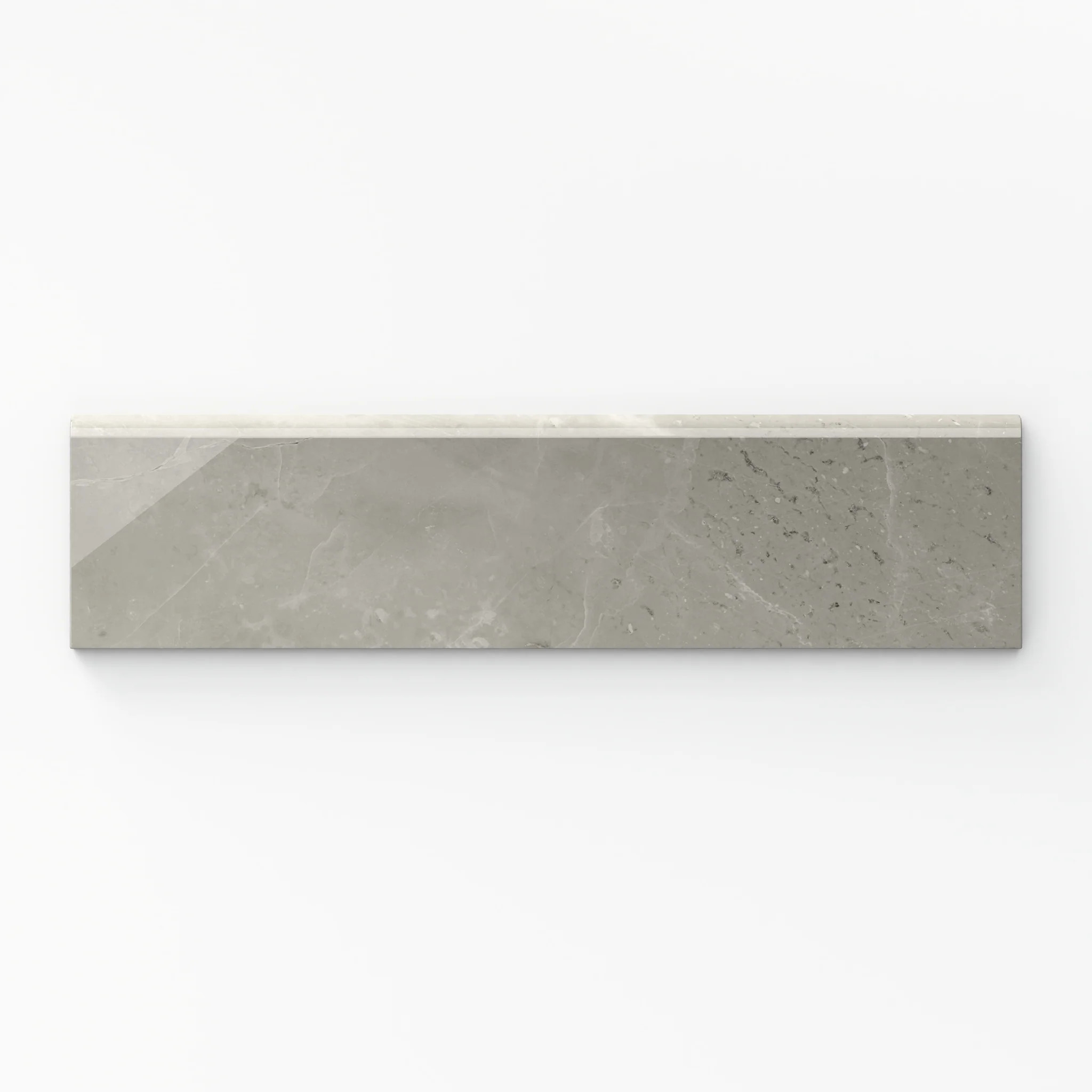 Blair 3x12 Polished Porcelain Bullnose Tile in Oniciata Beige | Edward Martin