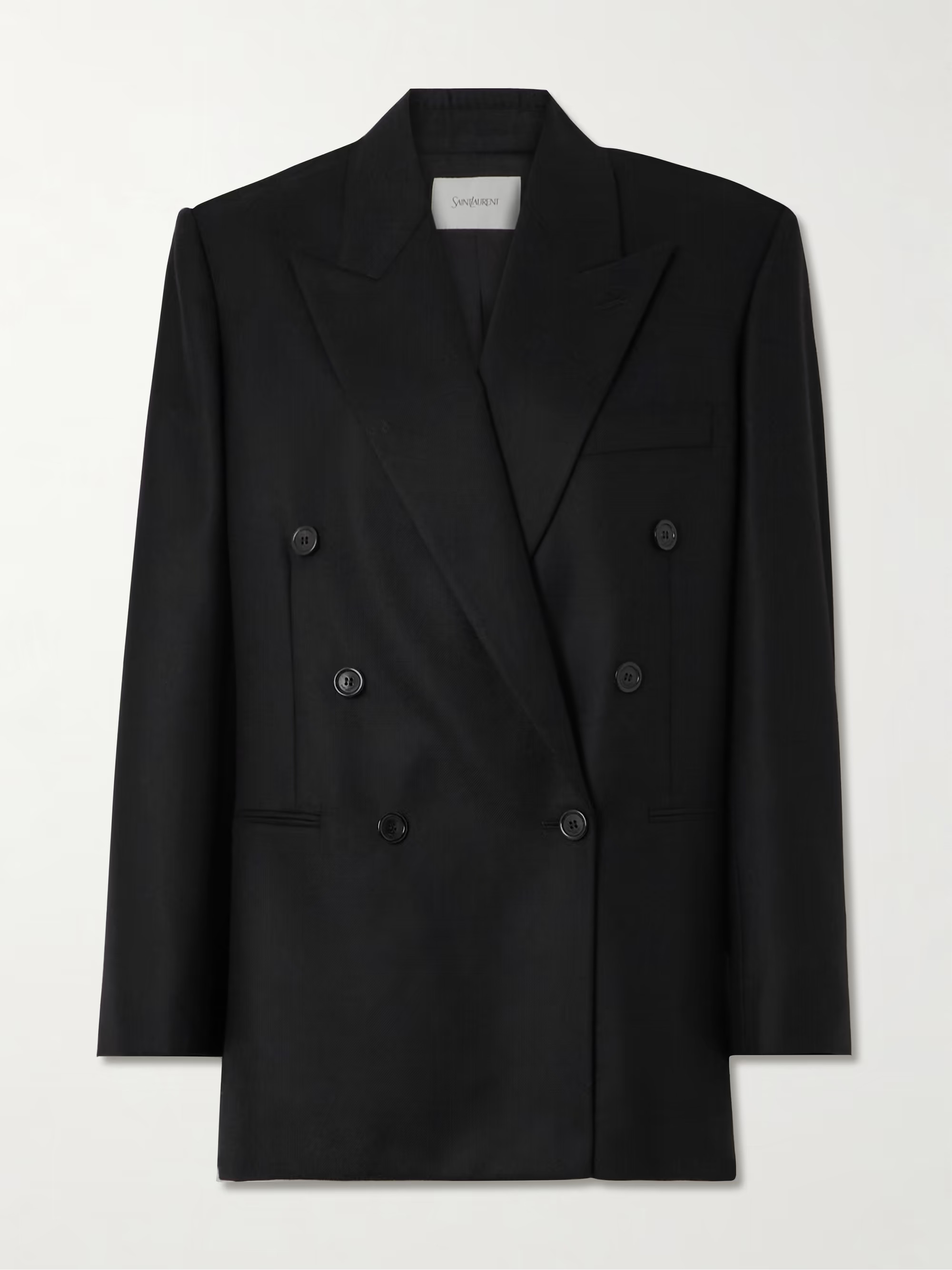 Double-breasted cashmere-twill blazer | NET-A-PORTER (UK & EU)