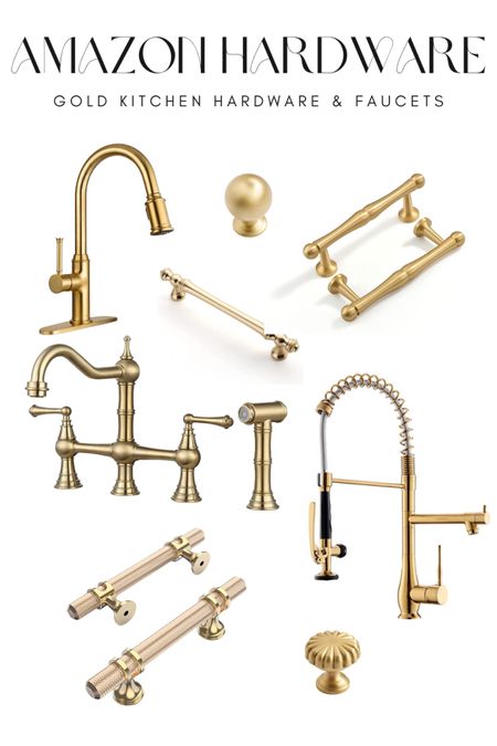 Amazon kitchen hardware and faucets in gold brushed bronze

#LTKhome #LTKstyletip #LTKunder100