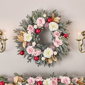 LoveShackFancy Floral Seasonal Wreath (29") | Pottery Barn Teen