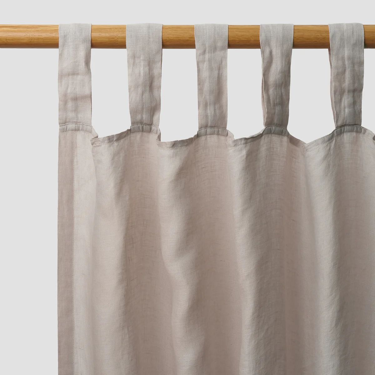Oatmeal Linen Curtains (Pair) | Piglet