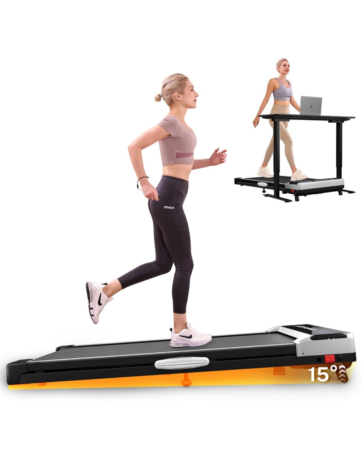 Walking Pad Treadmill with Incline, Under Desk Treadmills, Portable Treadmill for Home Office, Walking Pad 4 in 1 Treadmill for Walking Running, 2.5HP Compact Treadmill with Remote Control

#LTKxPrimeDay #LTKOver40 #LTKActive