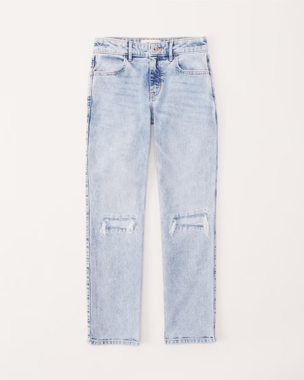 high rise 90s straight jeans | Abercrombie & Fitch (US)