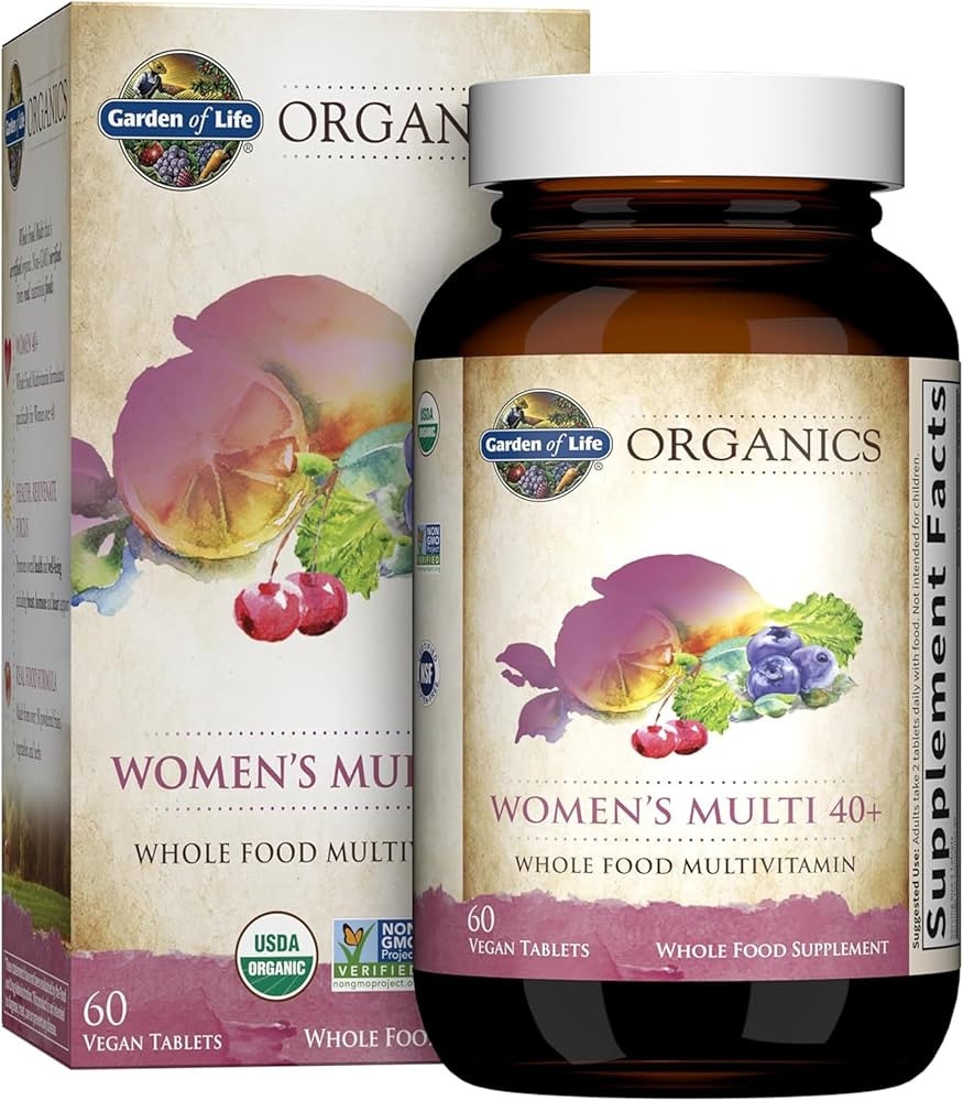 Garden of Life Multivitamin for Women 40 Plus, Organics Womens Vitamins, Hormone & Breast Health ... | Amazon (US)