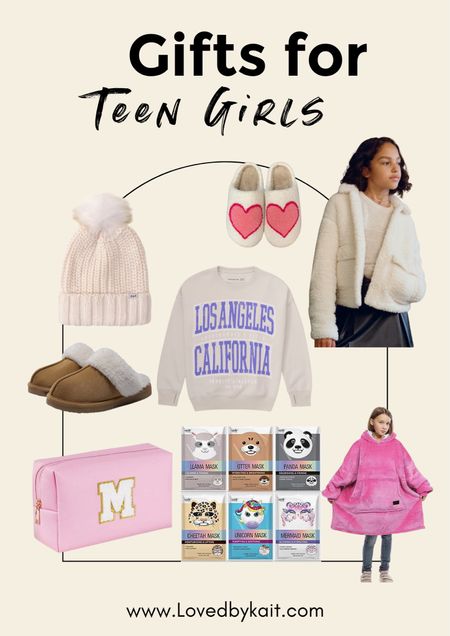 Christmas and birthday gift ideas for teen teenage girls, graphic city sweatshirt, slippers, personalized bag, oversized sweatshirt, beanie, face mask 

#LTKGiftGuide #LTKkids #LTKsalealert