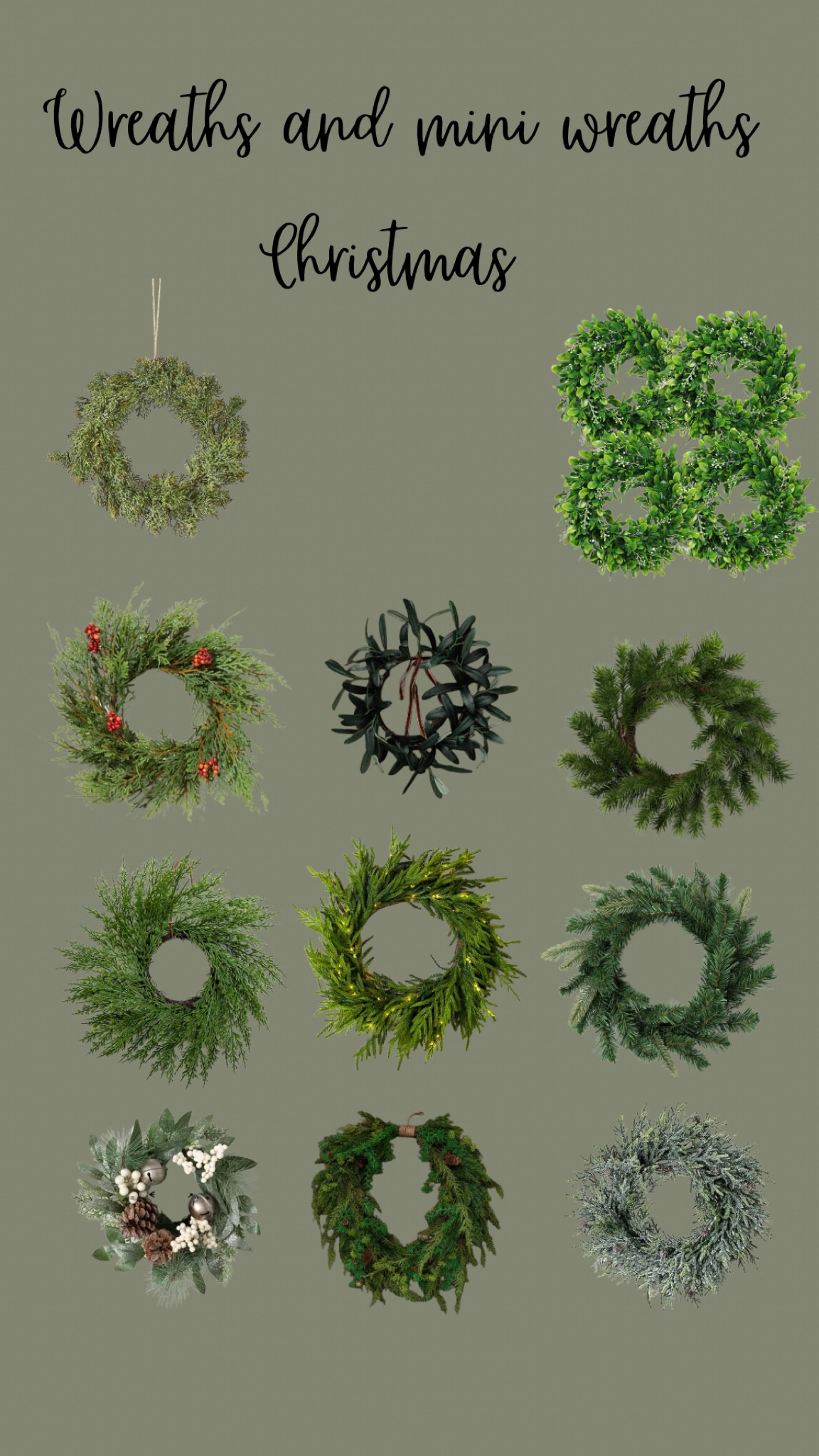 Natural wreaths and mini wreaths for Christmas. Holiday and Christmas decor. Neutral Christmas 

#LTKhome #LTKHolidaySale #LTKHoliday