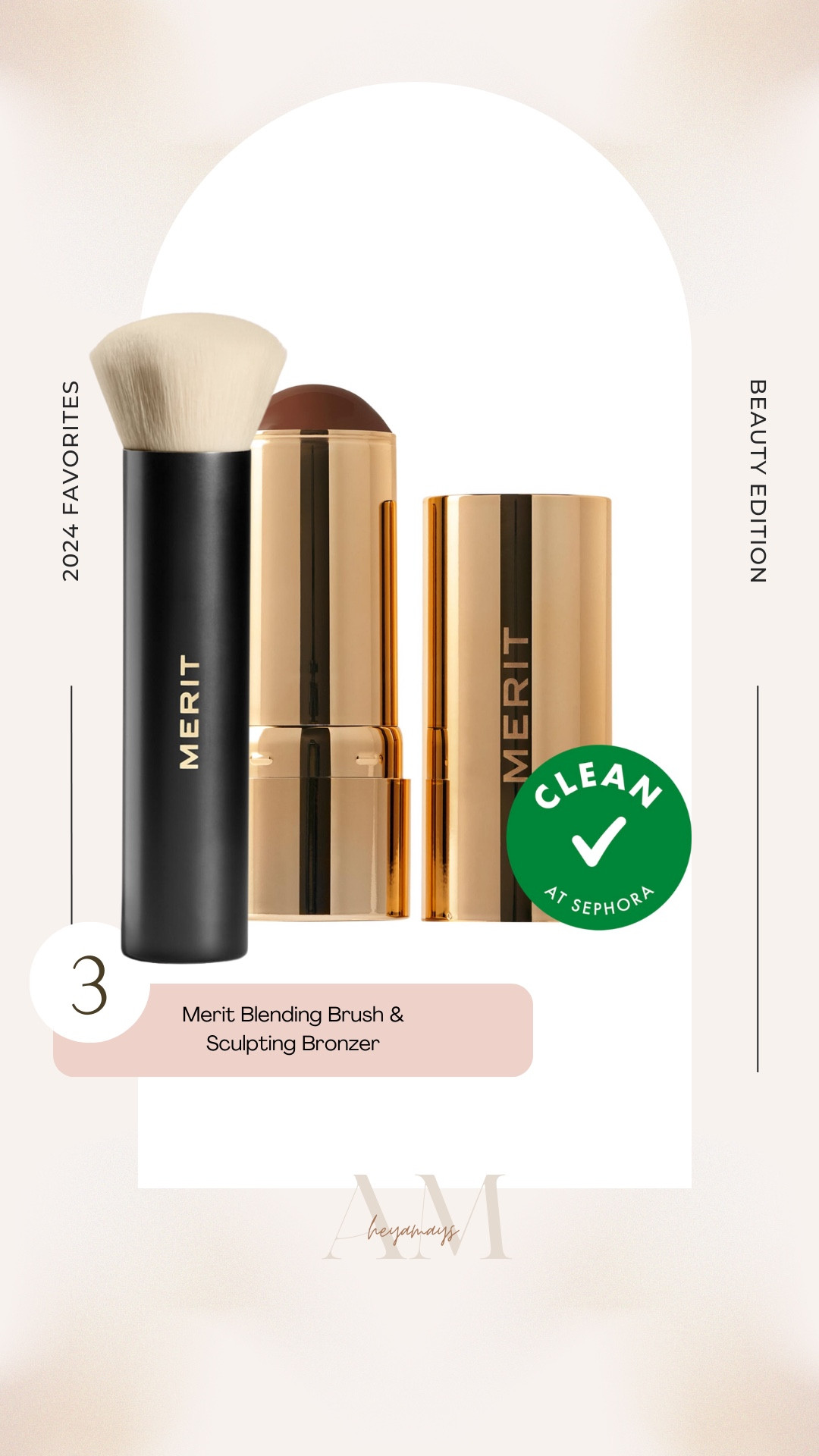 I started to incorporate clean beauty and be more conscious of what I am putting on my skin. I discovered Merit and absolutely love it! The bronzer is one of the best I have ever used! The brush blends SO well. I need to buy another one because I like using it for foundation, bronzer and blush. I will link the blush too! It’s so pretty and is buildable!
Clean beauty // clean makeup // natural makeup // merit beauty // blending brush 

#LTKTravel #LTKBeauty #LTKGiftGuide