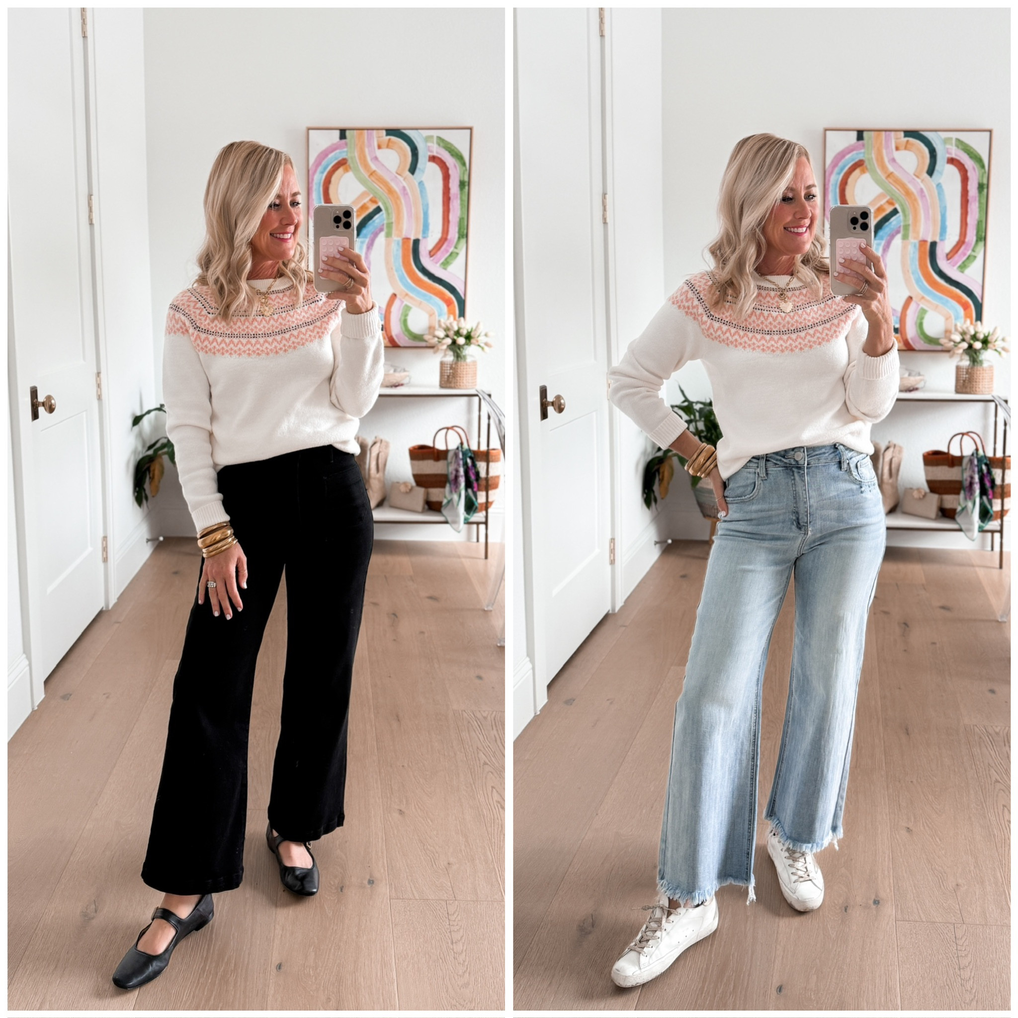 Amazon Fashion Finds | Hi Sugarplum! #sugarplumstyle #amazonhaul 

Size small sweater
Size 26 black jeans, code CASSIE15 

#LTKSeasonal #LTKFindsUnder50 #LTKOver40