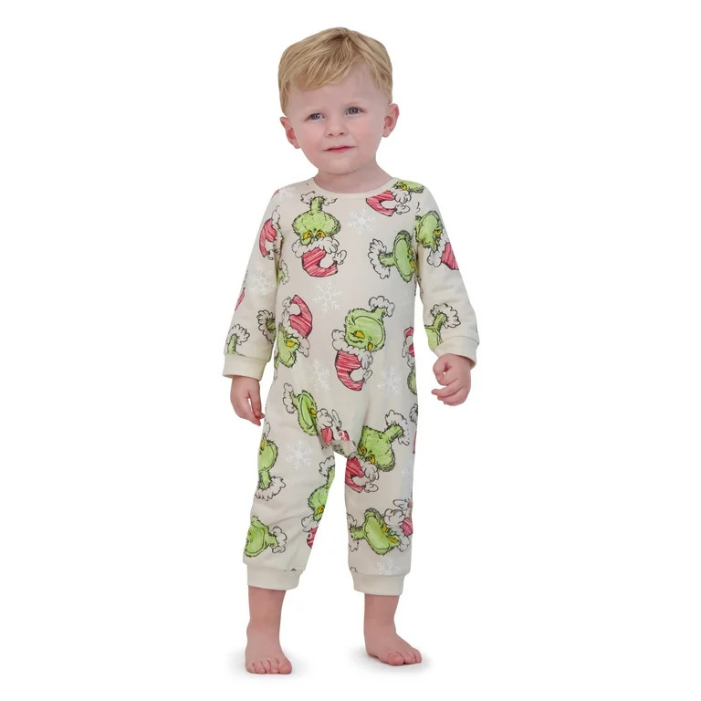 Dr.Seuss Baby Boy Grinch Printed Coverall, Sizes 0-24 Months | Walmart (US)
