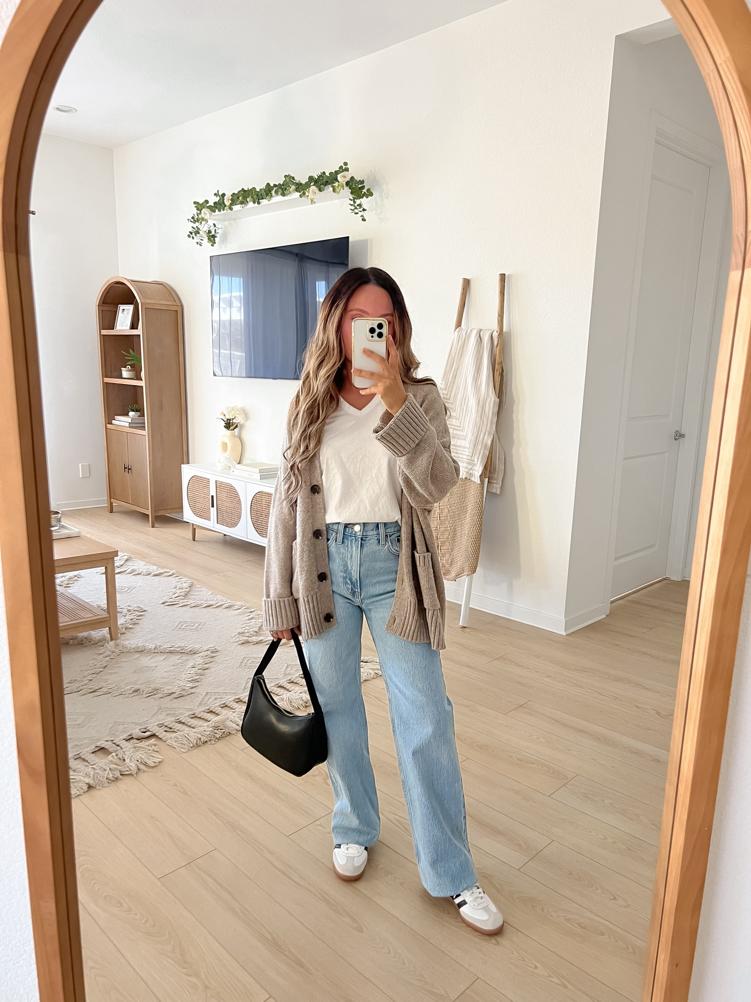 Casual Fall outfit idea (I’m 5ft wearing size 24R jeans) | fall outfits, school outfit, errands outfit, casual fall date night outfit, casual fall date night outfits, fall brunch outfit, fall cardigan outfit, wide leg jeans outfit, adidas samba outfit, casual outfit, classic outfit, minimalist outfit, fall capsule wardrobe, fall basics, 2024 fall fashion trends, 2024 fall denim trends, 2024 fall shoe trends, 2024 fall sneaker trends, adidas samba decon sneakers, wide leg jeans, wide leg denim, t-shirt, basic tee, cardigan, Abercrombie jeans, Abercrombie denim, Amazon fashion, neutral outfit, neutral fashion

#liketkit #LTKFallSale #LTKSeasonal #LTKShoeCrush #LTKFindsUnder50 #LTKFindsUnder100 #LTKSaleAlert #LTKStyleTip #LTKTravel #LTKItBag