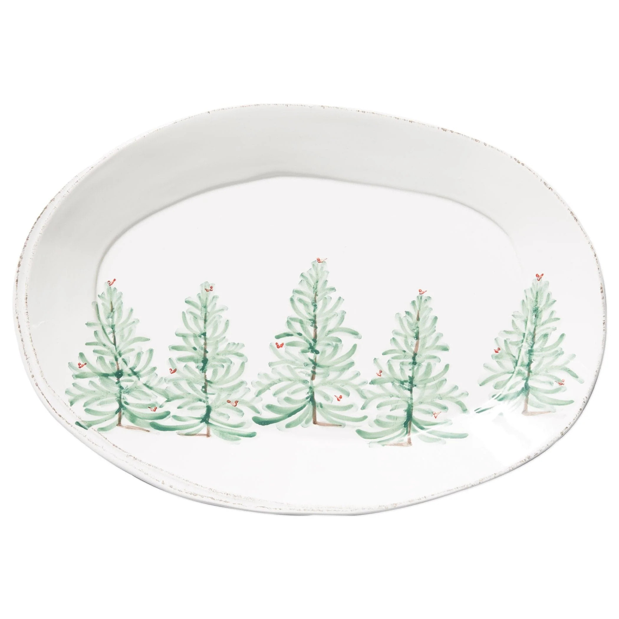 Lastra Holiday Oval Platter | VIETRI