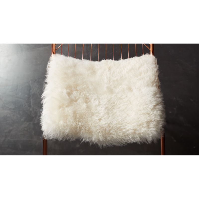 icelandic sheepskin chair pad | CB2