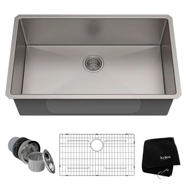 Diamond SILGRANIT 33.5" L x 18.5" W Super Single Undermount Kitchen Sink | Wayfair North America