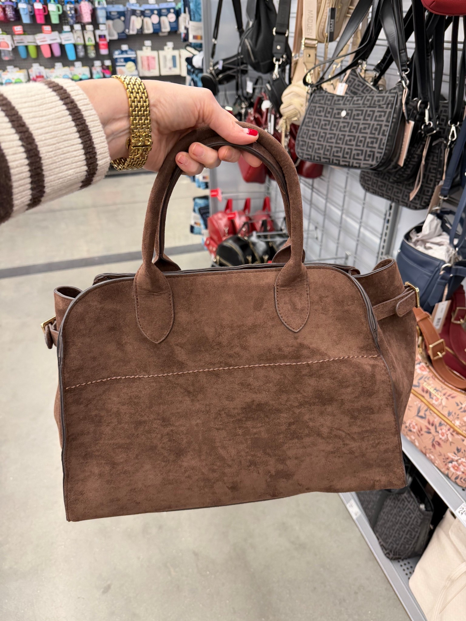 Faux suede bag looks expensive but is under $30!

#LTKOver40 #LTKmomlife #LTKSeasonal