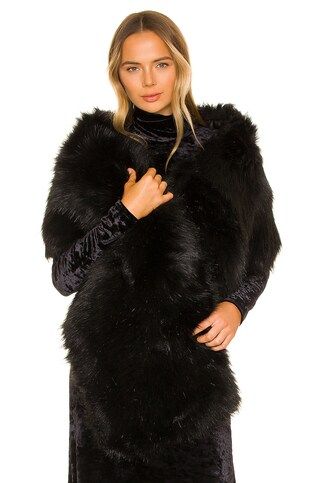 Eugenia Kim Victoria Faux Fur Scarf in Black from Revolve.com | Revolve Clothing (Global)