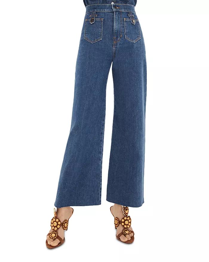 Grant Patch Pocket High Rise Ankle Wide Leg Jeans in Lakewood | Bloomingdale's (US)