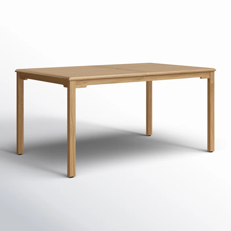 Sonlin Rectangular Teak Outdoor Dining Table | Wayfair North America