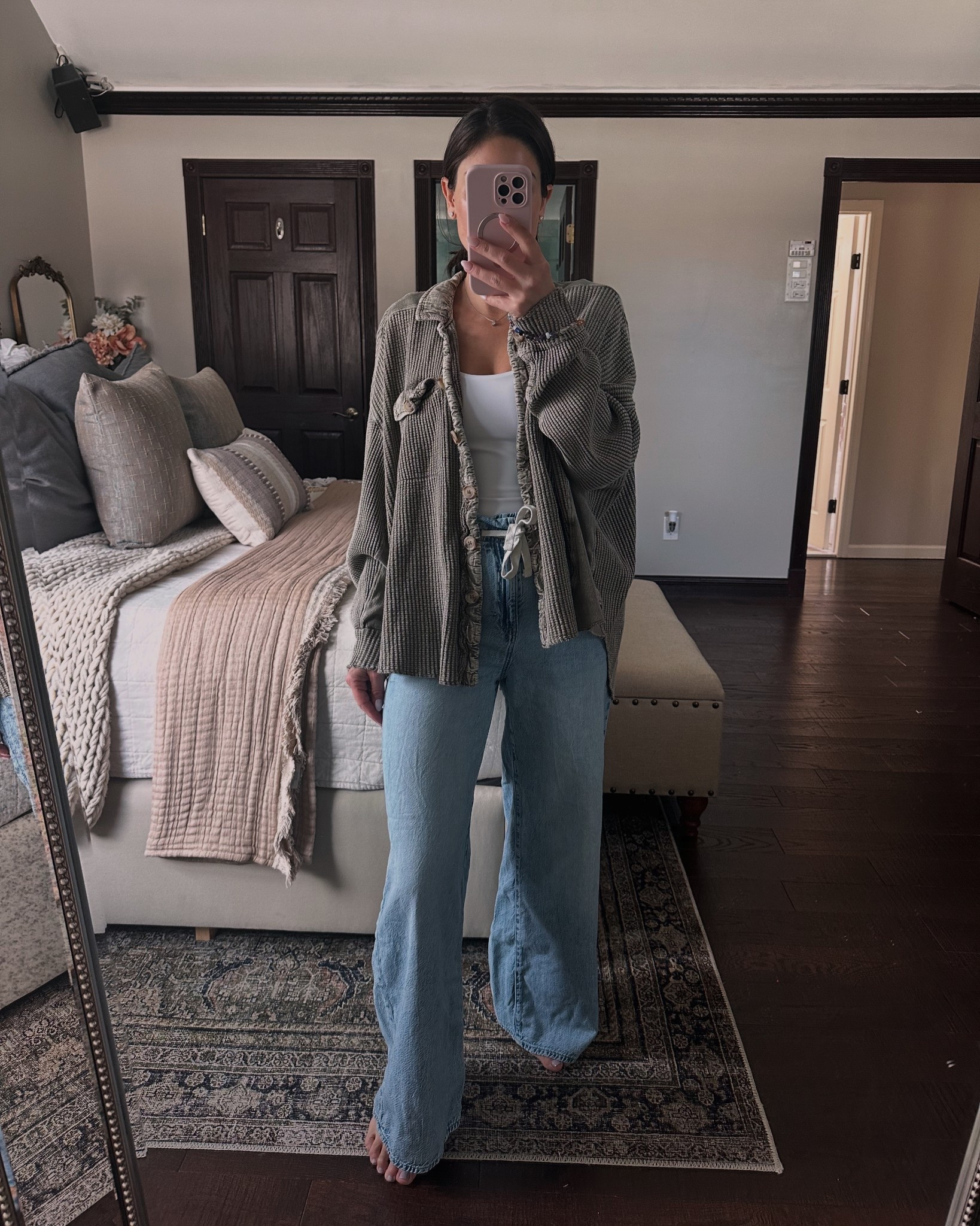 Lazy Comfy Saturday Fits
Fun fact..l've had this FP Scout Shirt for like 5 years and it's always my go to on chilly days 🫶🏼
•size XS denim (they run large)
•size XS bodysuit
•size small shirt 

#LTKFindsUnder100 #LTKFamily #LTKSeasonal