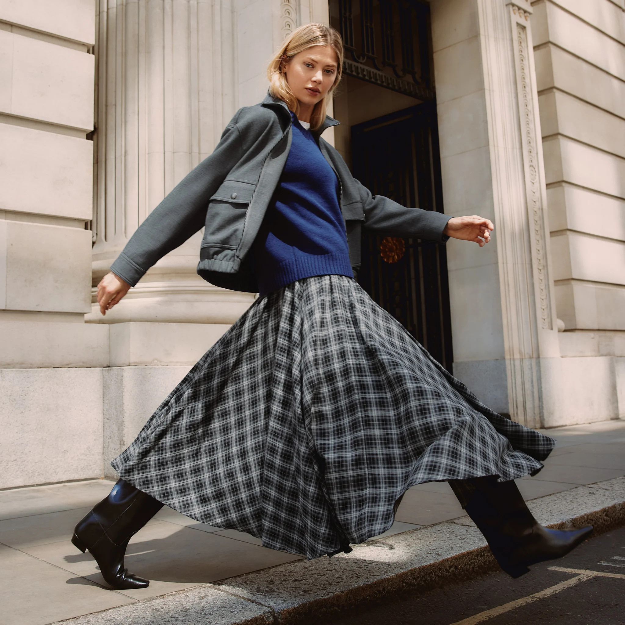 Check Full Skirt | Albaray