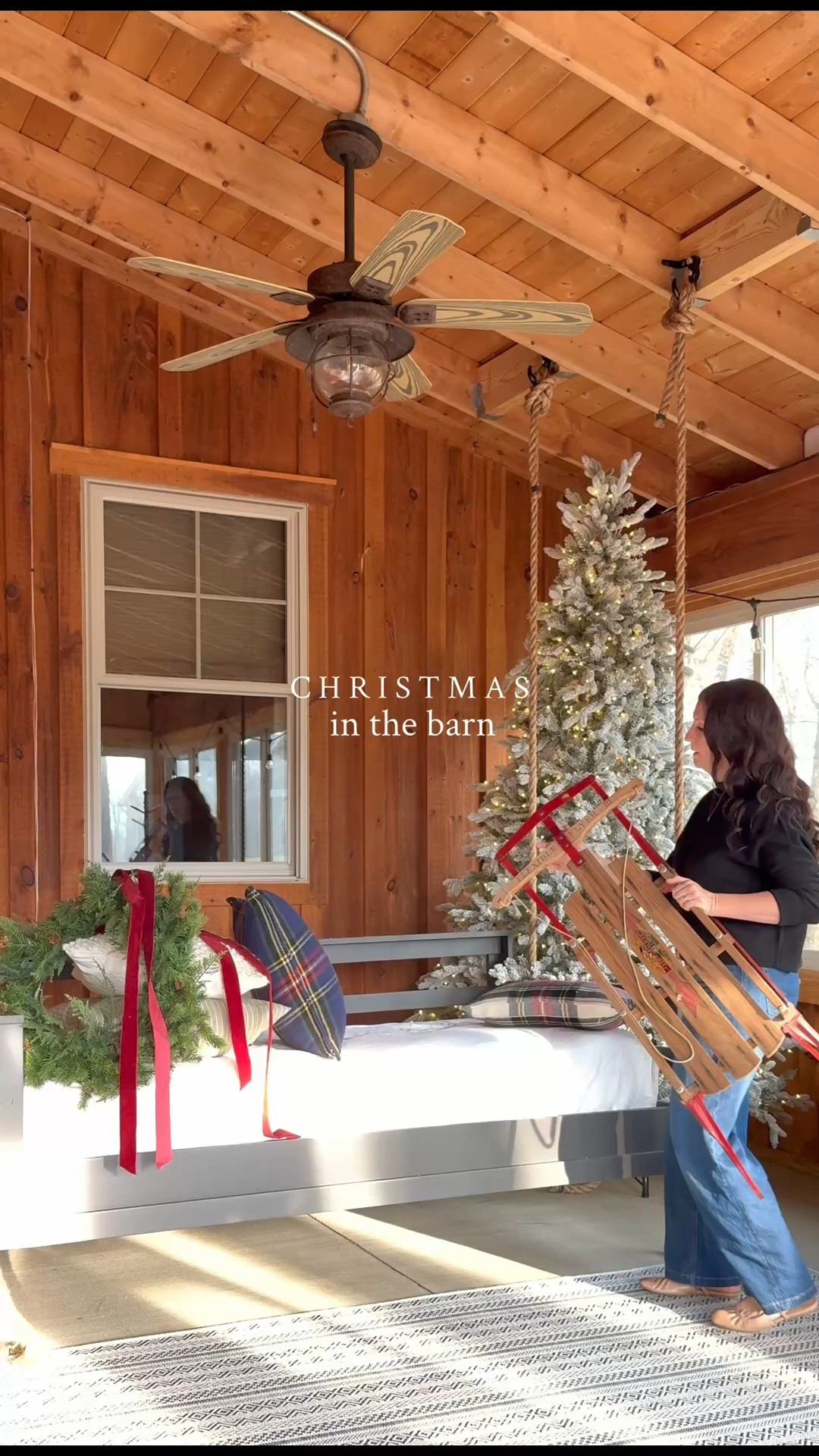 Christmas on the barn porch 

#LTKHoliday #LTKSeasonal #LTKHome