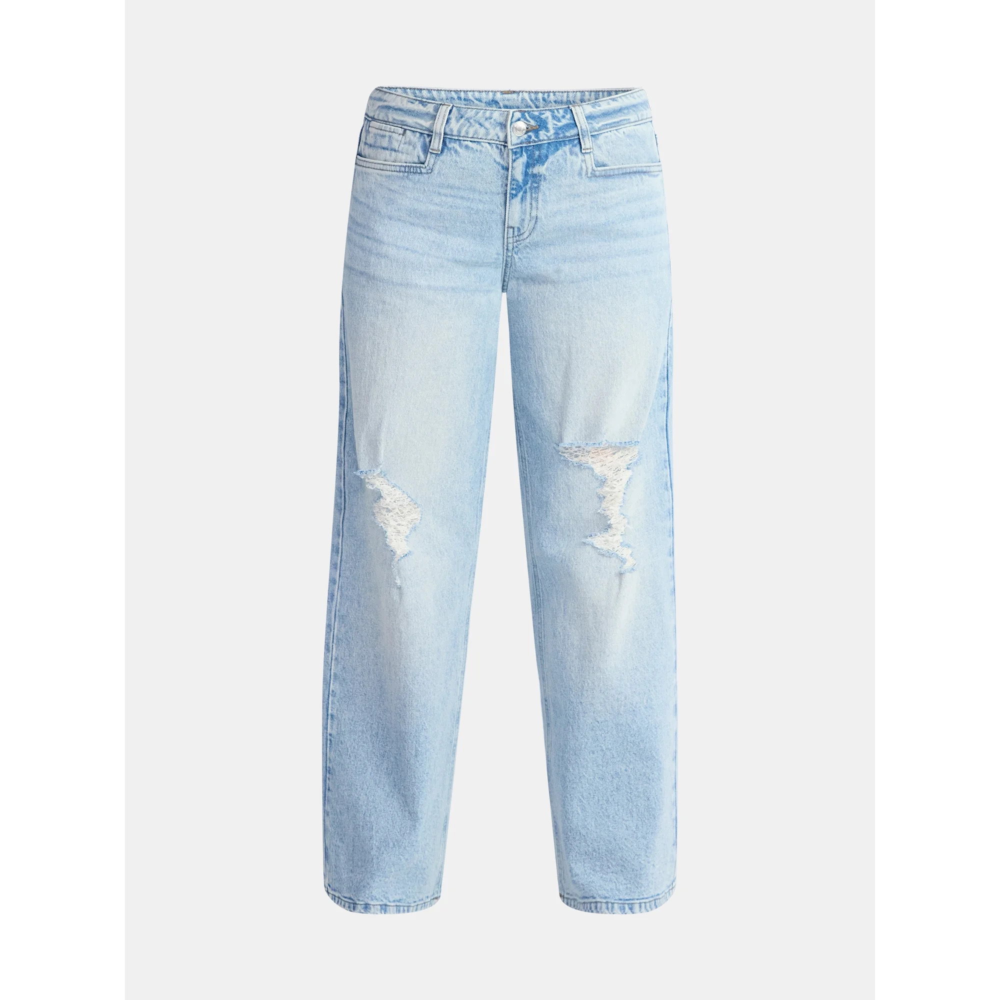No Boundaries Distressed Denim Jeans, 30'' Inseam, Women’s | Walmart (US)