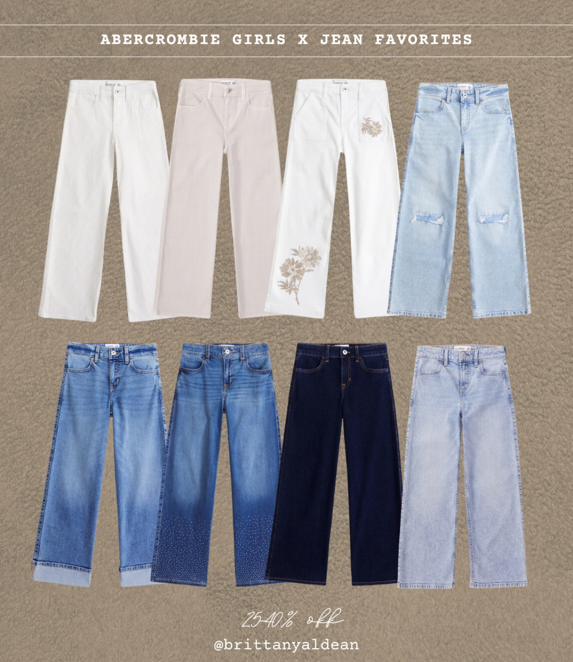 Abercrombie Kids is having a 25-40% off sale right now! Jeans are always the best item to stock up on  

jeans l kids jeans l kids pants l abercrombie l girls l girl outfit 

#LTKKids
